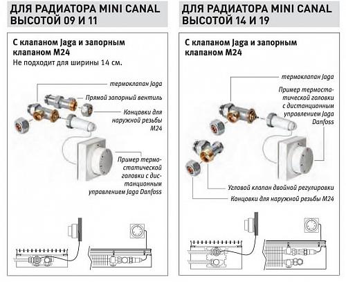 JAGARUS Mini Canal DMN/JR 260-110-3300 внутрипольный конвектор с естественной конвекцией (рулонная из дерева)