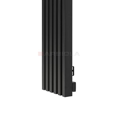 Arbiola Compact H 2200-63-16 секции черный вертикальный радиатор c боковым подключением