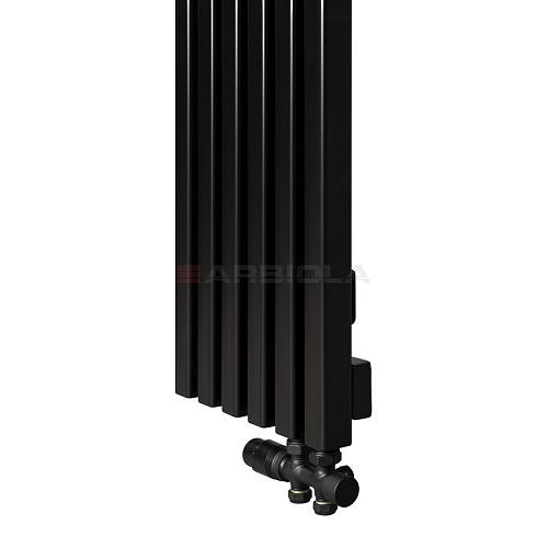 Arbiola Ritmo V 1000-40-08 секции черный вертикальный радиатор c нижним подключением