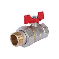 ROMMER Краны шаровые с "американкой" ВР/НР, ручка бабочка ROMMER Краны шаровые с "американкой" ВР/НР, ручка бабочка