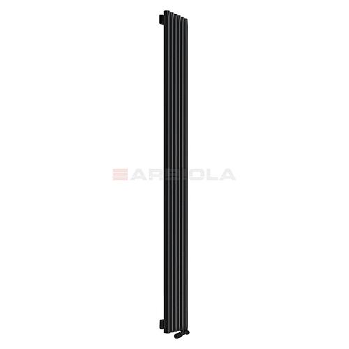 Arbiola Iris 42 V 2200-42-16 секции черный вертикальный радиатор c нижним подключением
