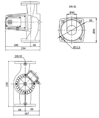 BASIC PRO 32-12SF 1x230V Циркуляционный насос