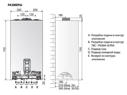 Chaffoteaux (Ariston) Pigma Advance 35 Настенный двухконтурный конденсационный газовый котел