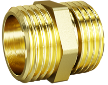 LD Pride Ниппель DN15 (1/2") НР/НР латунь