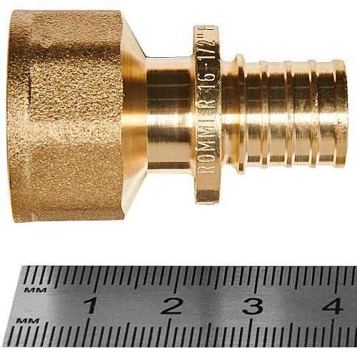 ROMMER Переходник с внутренней резьбой 16xG1/2 для трубы из сшитого полиэтилена аксиальный