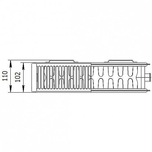 Axis 22 500x1000 Classic стальной панельный радиатор с боковым подключением