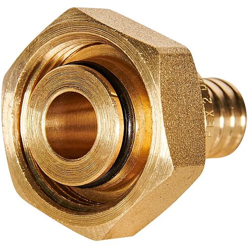 ROMMER Переходник с накидной гайкой (евроконус) 16xG3/4 для трубы из сшитого полиэтилена осевой