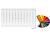 Arbiola Ritmo V 700-40-23 секции цветной вертикальный радиатор c нижним подключением