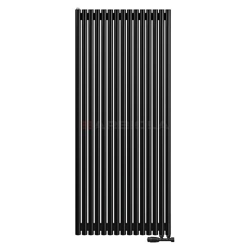 Arbiola Iris 42 V 1800-42-15 секции черный вертикальный радиатор c нижним подключением