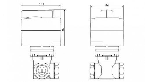 Danfoss AMB 162 DN15-50 (082H0224) Электропривод t-480c (230В)