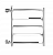 Terminus Классик 400х796 с боковым подключением Водяной полотенцесушитель 
