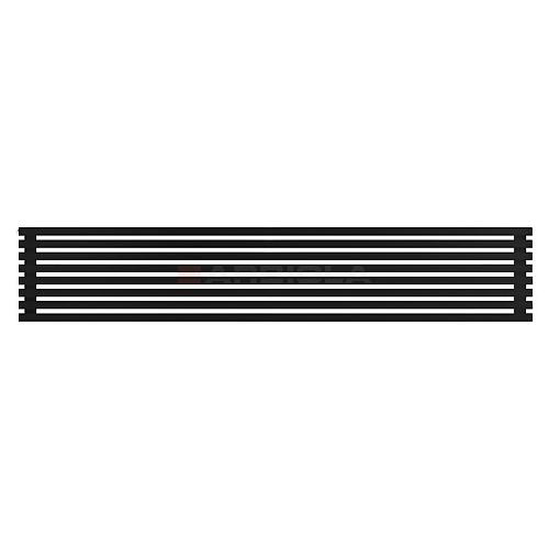 Arbiola Gorizont Ritmo H 2500-40-08 секций чёрный горизонтальный  радиатор c боковым подключением