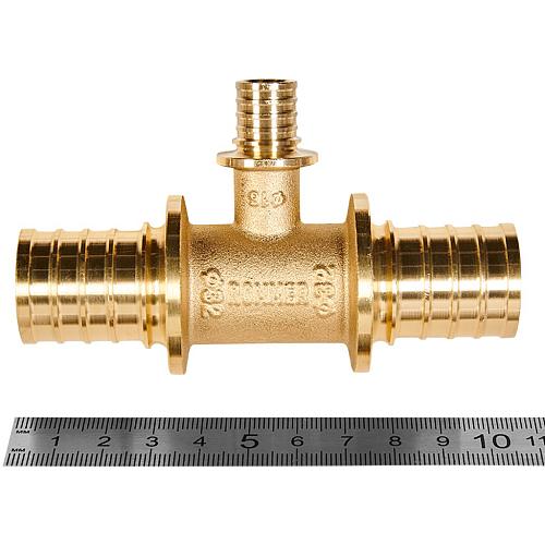 ROMMER Тройник переходной 32x16x32 для труб из сшитого полиэтилена осевой