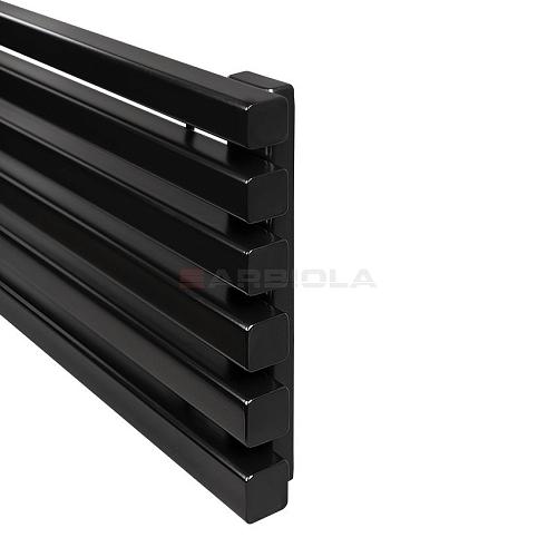 Arbiola Gorizont Ritmo H 700-40-02 секции чёрный горизонтальный  радиатор c боковым подключением