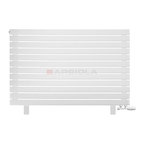 Arbiola Gorizont Liner VZ 1200-36-12 секции белый горизонтальный радиатор c нижним подключением с ножками