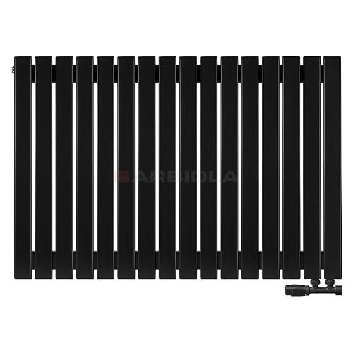 Arbiola Liner V 700-36-16 секции черный вертикальный радиатор c нижним подключением