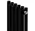Royal Thermo Shift R22 VC2180 - 06 секций RAL9005m Дизайн-радиатор (черный) с нижним подключением