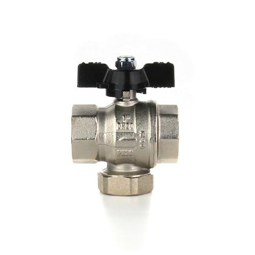 Elsen Кран шаровой с фильтром механической очистки ВВ 1", ручка - бабочка