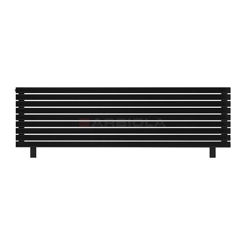 Arbiola Gorizont Liner HZ 2000-36-09 секции черный горизонтальный радиатор c боковым подключением с ножками