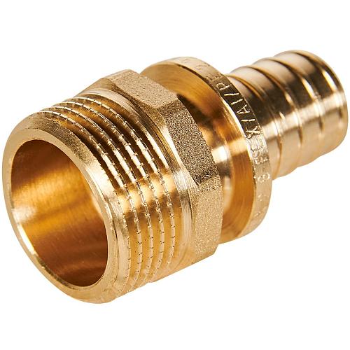 ROMMER Переходник с наружной резьбой 20xG3/4 для трубы из сшитого полиэтилена осевой