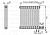 Arbonia 2057 20 секций стальной трубчатый радиатор нижнее подключение