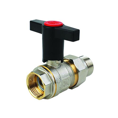 Elsen Кран шаровой НВ 3/4", высокая ручка из пластмассы, с разъемным соединением