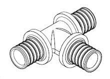 Тройник равнопроходный РЕХАУ 32-32-32 MX
