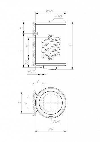 GORENJE GBK200ORRNB6 Эл. накопительный водонагреватель