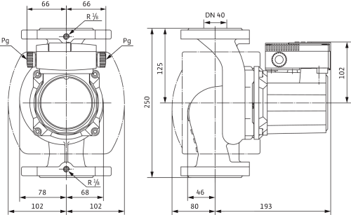 Wilo TOP-S 40/7 EM PN6/10 Циркуляционный насос фланцевый