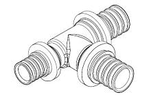 Тройник с уменьшенным торцевым проходом 20-20-16 MX РЕХАУ