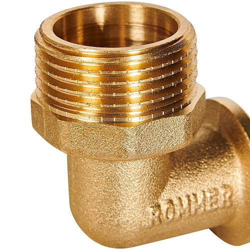 ROMMER Уголок-переходник с наружной резьбой 20xG3/4 для трубы из сшитого полиэтилена осевой