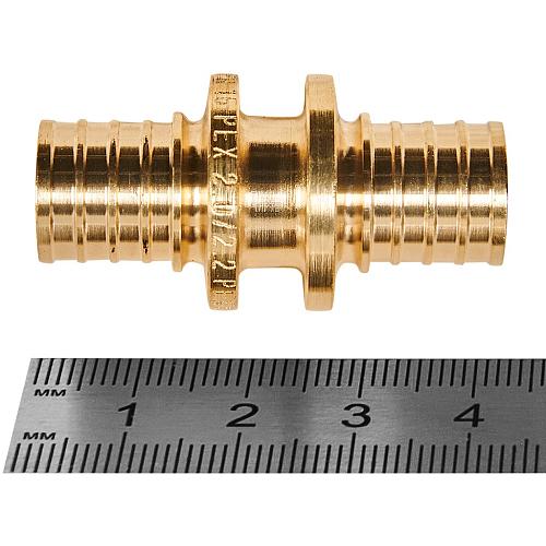 ROMMER Муфта соединительная равнопроходная 16 для труб из сшитого полиэтилена осевая