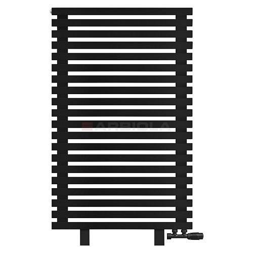 Arbiola Gorizont Ritmo VZ 700-40-20 секций чёрный горизонтальный радиатор c нижним подключением (на ножках)