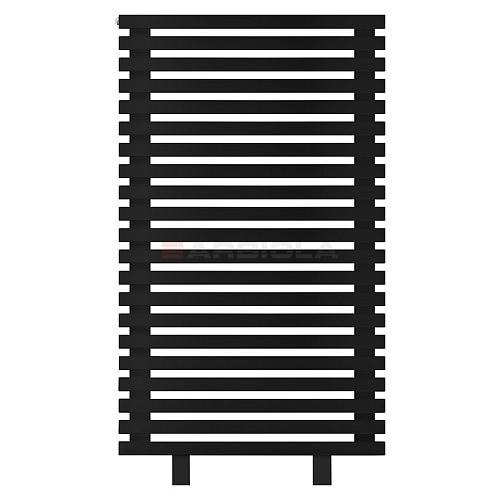 Arbiola Gorizont Ritmo HZ 750-40-21 секция чёрный горизонтальный радиатор c боковым подключением (на ножках)