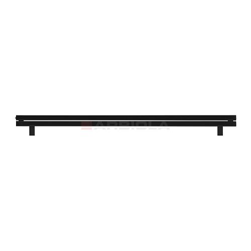 Arbiola Gorizont Liner HZ 2500-36-02 секции черный горизонтальный радиатор c боковым подключением с ножками