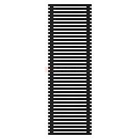 Arbiola Gorizont Ritmo H 700-40-38 секций чёрный горизонтальный  радиатор c боковым подключением